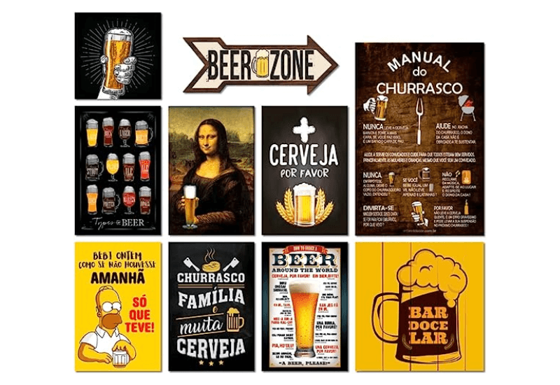 Placas Decorativas com o tema Cerveja 